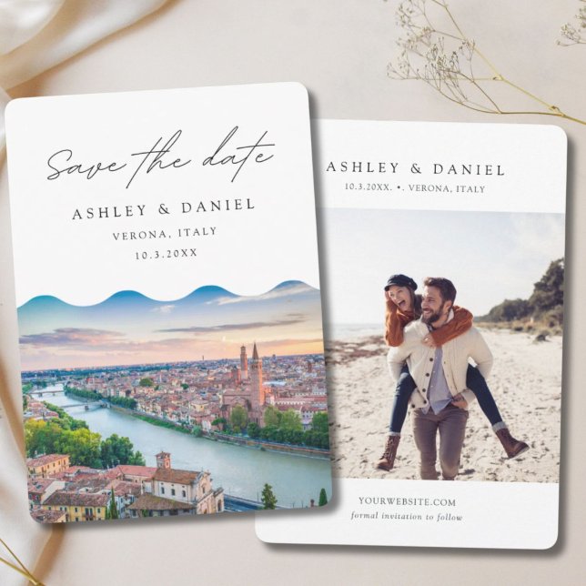 Verona Italy Wedding Save the Date Invitation (Verona Italy Wedding Save the Date Invitation
)