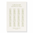 VERONA Moss Wedding Seating Plan Foam Board