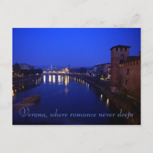 Verona, Night Postcard