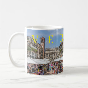 Verona Piazza Erbe view coffee mug