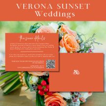 Verona Sunset Orange QR Code Enclosure