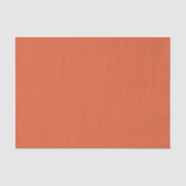 Verona Sunset Orange Solid Colour Tissue Paper (Front)