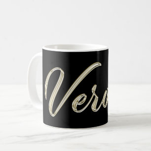 Verona white gold Handwriting Tasse Kaffeetasse Coffee Mug