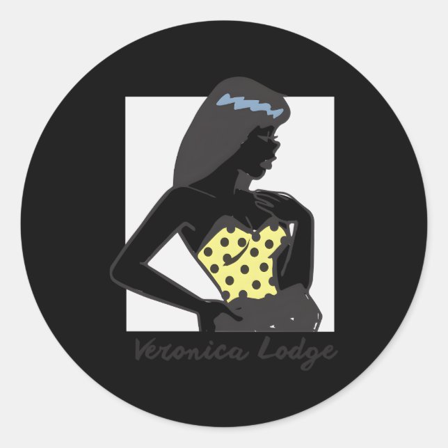 Veronica Lodge From Archie Comics Classic Round Sticker (Front)