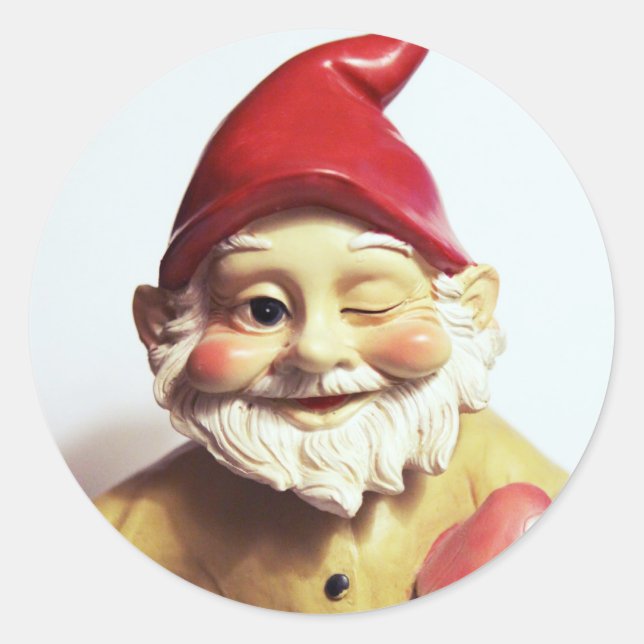Veronica the Gnome Classic Round Sticker (Front)