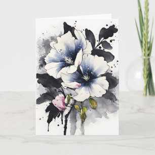Veronica - Watercolor flowers Card