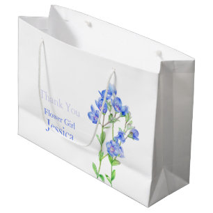 Veronica wedding blue flower girl favour gift bag