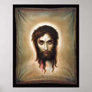 Veronica's Handerkerchief (Image of Christ) Poster