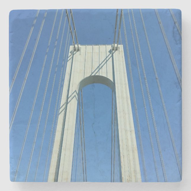 Verrazzano Bridge, New York City Landmarks Stone Coaster (Front)