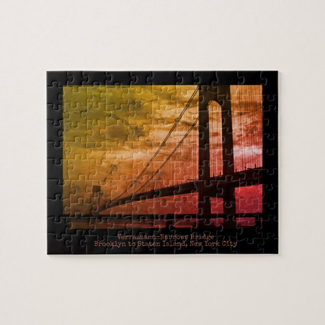Verrazzano-Narrows Bridge - New York City, USA Jigsaw Puzzle (Horizontal)