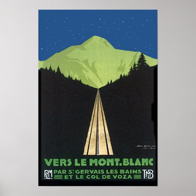 Vers Le Mont. Blanc Poster (Front)