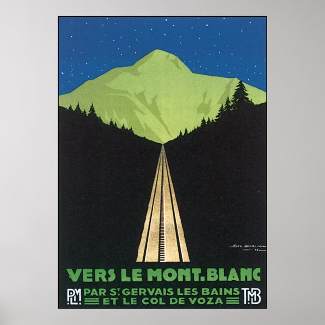 Vers Le Mont. Blanc Poster (Front)