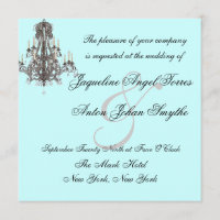 Versailles Chandelier Wedding Invitations