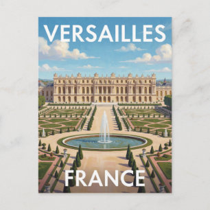 Versailles France Historic Palace Garden Landmark Postcard
