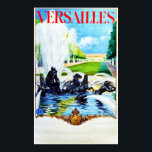 Versailles, France, Vintage Travel Poster<br><div class="desc">A reproduction print of an 1930s advertising Art Deco poster promoting tourism to Versailles, France, by SNCF (French National Railways). Grand image of a fountain featuring horses with statues in the park and palace in the background. Digitally refurbished to brigthen up the image, bring out the original colours, even better...</div>