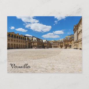 Versailles Palace entrance courtyard - France Postcard