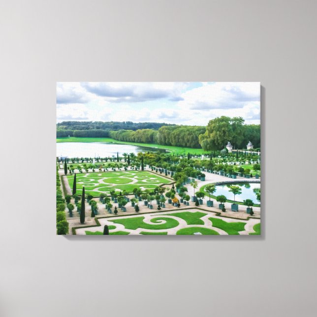 Versailles Palace Gardens view canvas print (Front)