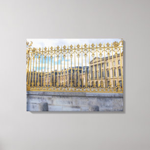 Versailles Palace golden railings canvas print