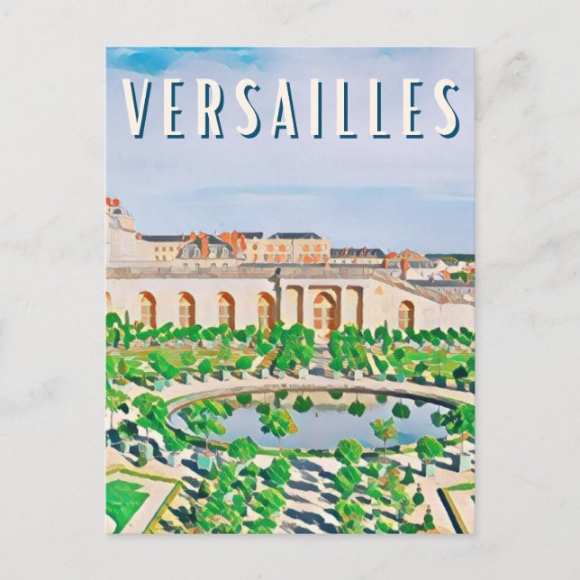 Versailles Photo Vintage Postcard (Front)