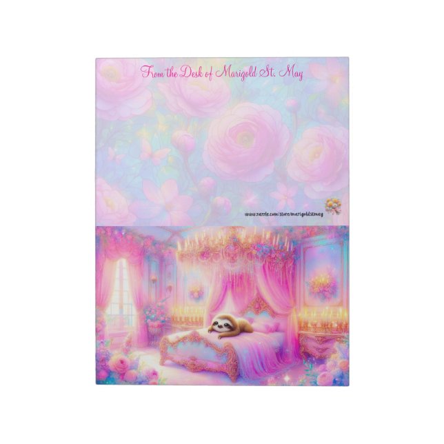 Versailles Sloth Notepad (Rotated)