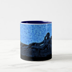 Versailles Statues Painting Two-Tone Coffee Mug