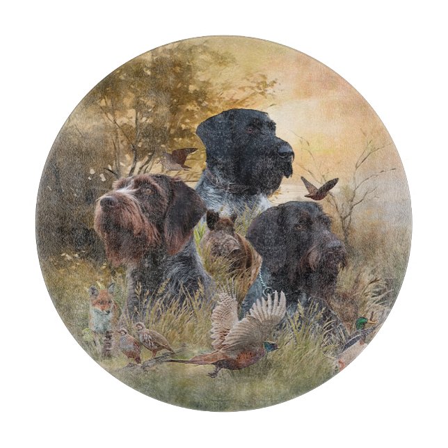 Versatile Hunting Dogs Cutting Board (Front)