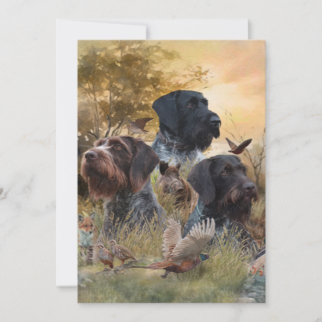 Versatile Hunting Dogs Invitation (Front)