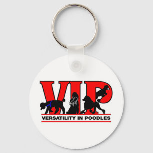 Versatility in Poodles Key Ring