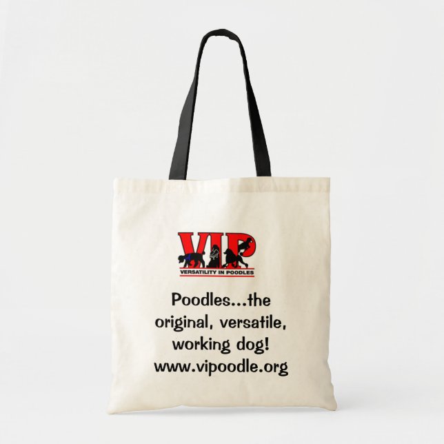 Versatility in Poodles Tote Bag (Front)