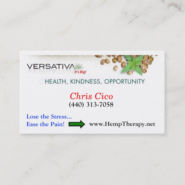 Versativa/ForeverGreen Biz Card (Front)