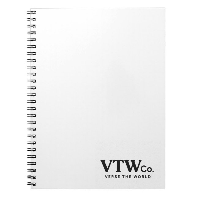 Verse The World Co. Spiral Notebook (Front)