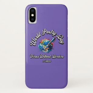 Verses Without Borders. World Poetry Day. iPhone X Case