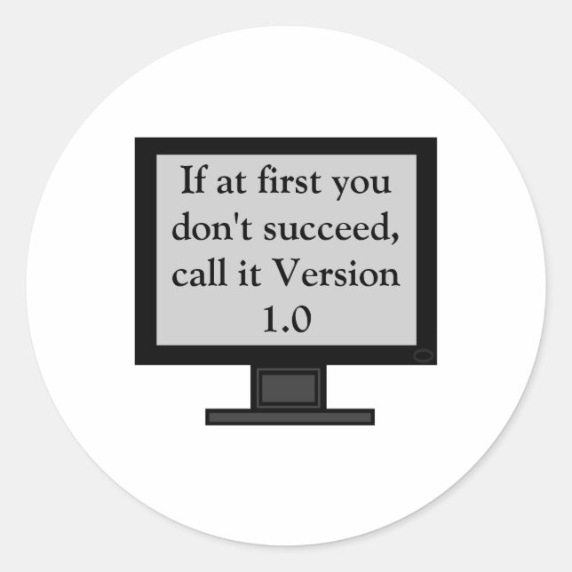 Version 1.0 Stickers (Front)