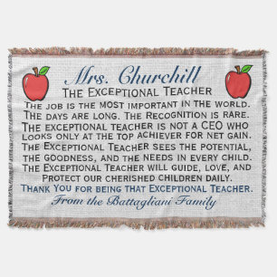 Version 3 EXCEPTIONAL Teacher Thank You Throw