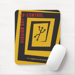 Version Control - Vintage movie poster parody Mouse Mat