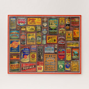 VERSION II: VINTAGE ADVERTISING TIN COLLECTION  JIGSAW PUZZLE