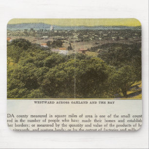 Verso Alameda County, Oakland and the Bay Mouse Mat