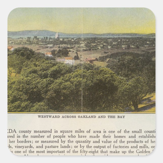 Verso Alameda County, Oakland and the Bay Square Sticker (Front)