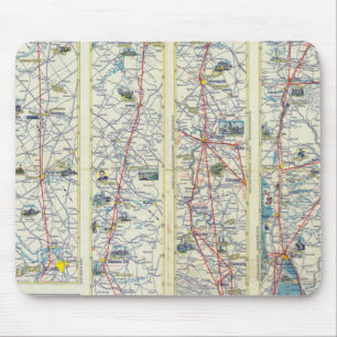 Verso American Airlines system map Mouse Mat