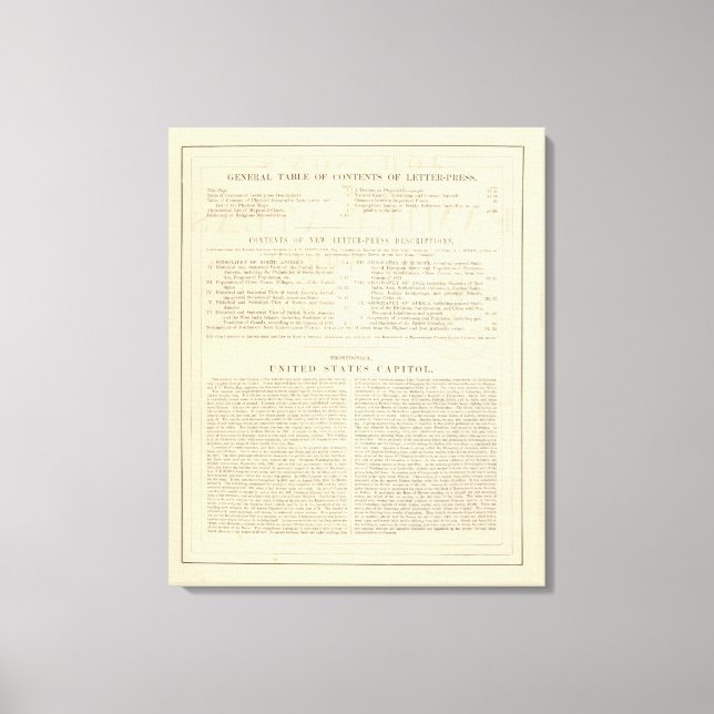 Verso Johnson's New Illustrated Family Atlas Canvas Print (Front)