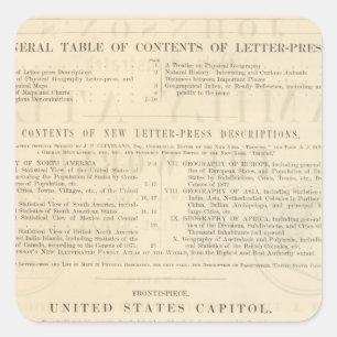 Verso Johnson's New Illustrated Family Atlas Square Sticker