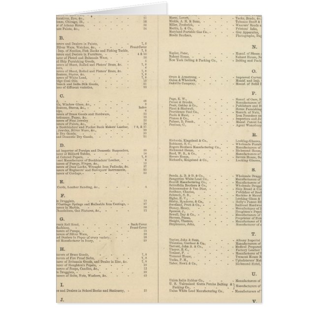 Verso Title Page Colton's American Atlas (Front)