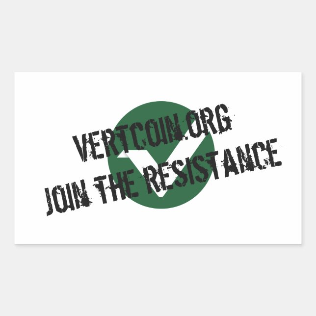 Vertcoin Resistance Sticker (Front)