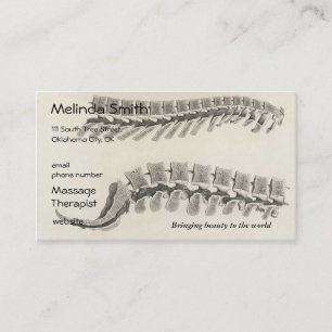 Vertebrae Drawing Business Card