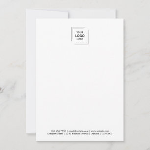 Vertical 5x7 Photo Business Branding Note Card