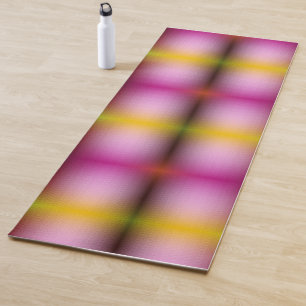 Vertical abstract pattern with gradient transition yoga mat
