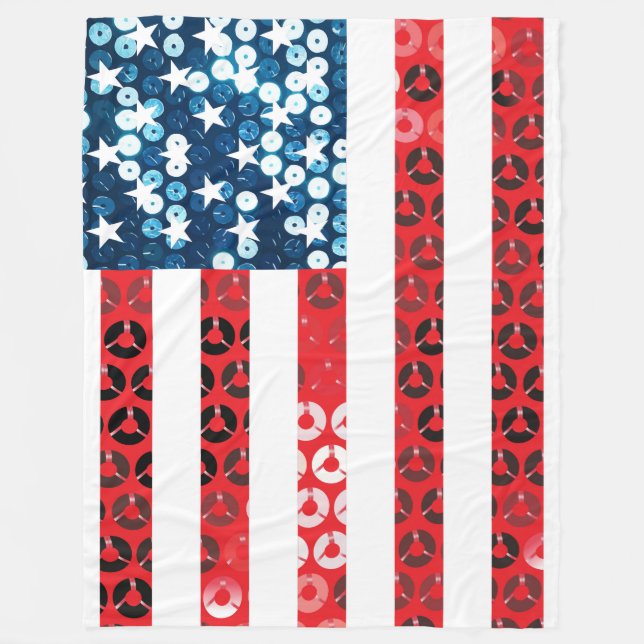 vertical american flag blanket (Front)