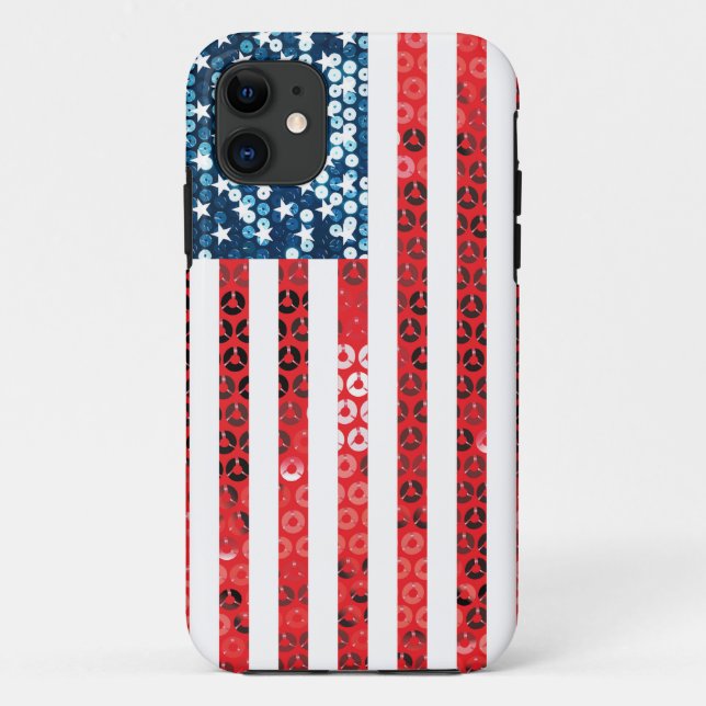 vertical american flag Case-Mate iPhone case (Back)