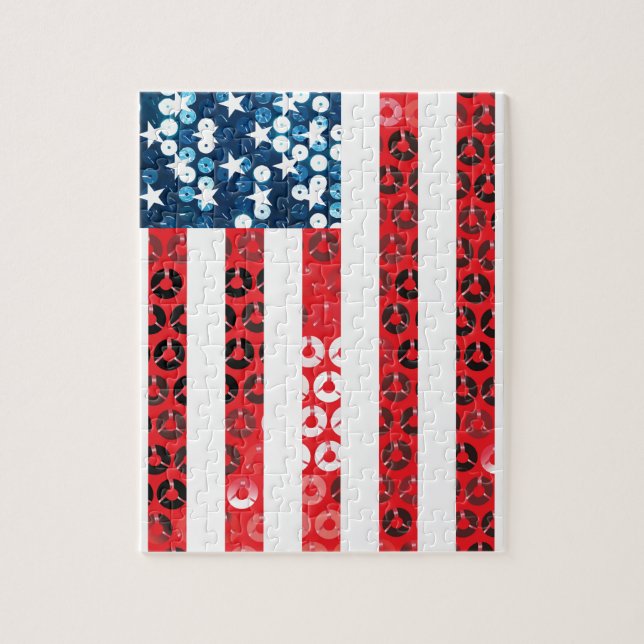vertical american flag jigsaw puzzle (Vertical)