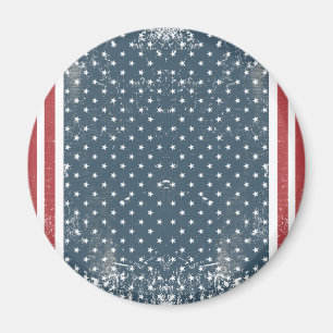 vertical american flag magnet